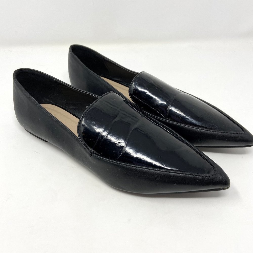 ASOS | Black London Rebel Pointed Toe Flat Loafer 5